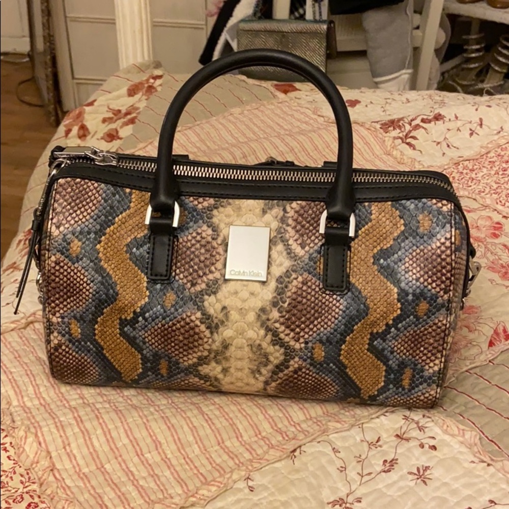 Calvin Klein Tonya Snake purse